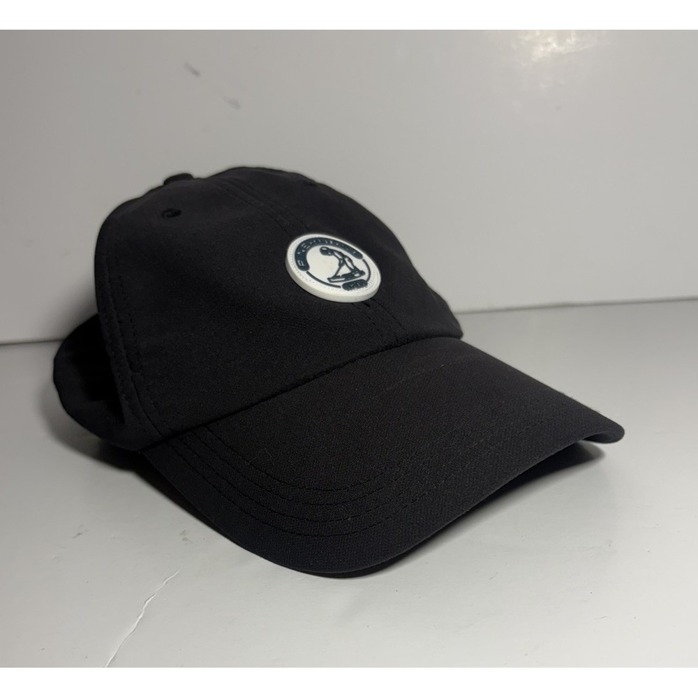Pinehurst 1895 Imperial Black Stretch Fit Golf Hat One Size Performance Cap